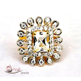 Diamond Crystal Cocktail Ring